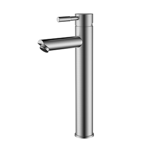 Stainless steel vessel bathroom faucet