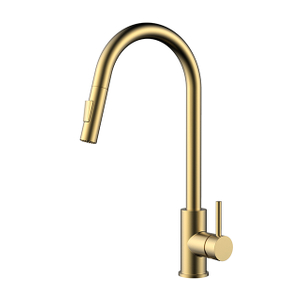 Brushed Gold Stainless Steel Sink Mixer