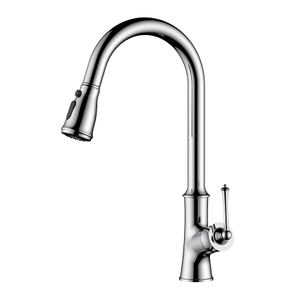 Stainless steel classic chrome pull down kitchen sink faucet