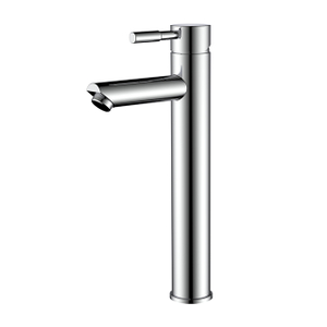 Stainless steel chrome vessel bathroom faucet