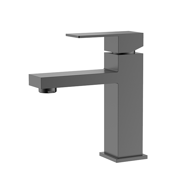 Solid Gun Metal Stainless Steel Bathroom Faucet
