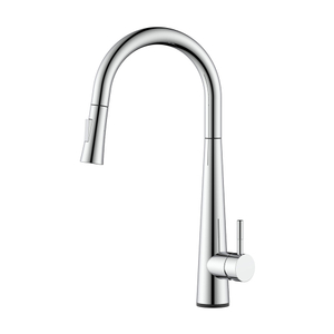 Hand touch control pull down kitchen faucet with sensor