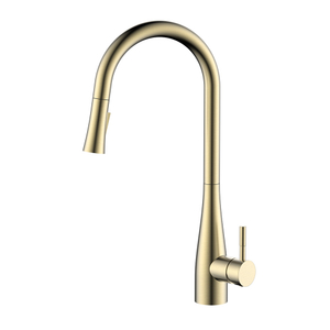 Modern brushed gold kitchen faucet stainless steel