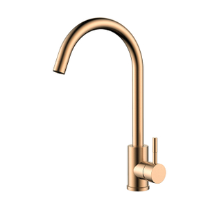 Solid Rose Gold Stainless Steel Kitchen Faucet