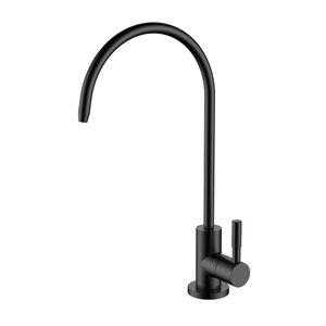 Stainless steel matte black cold water filter tap