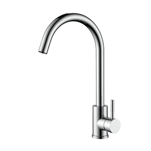 Solid Chrome Stainless Steel Kitchen Faucet