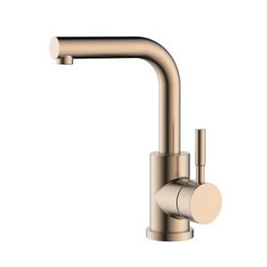 Stainless steel single handle rose gold wet bar sink faucet