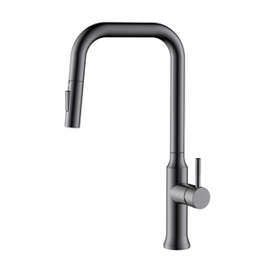 Gunmetal stainless steel pull down spray kitchen tap